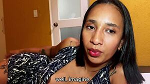 Stepmom Leyne Rodriguez pounds stepson hard in shared bed sex