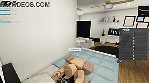 Roblox Couple Fucks Big Tits Passionately Online