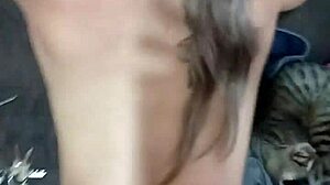 Costa Rican Blonde Girlfriend's Big Ass Takes Bent Over Anal Creampie Doggy