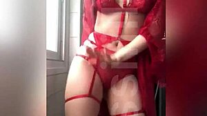 Petite dancer performs graceful moves in elegant routine