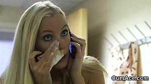 damn this babe slurps cum for epic facial blast