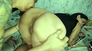 tattooed hermanastra swallows cum doggystyle creampie pussy pounding