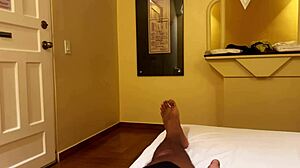 Stepmom Leyne Rodriguez pounds stepson hard in shared bed sex