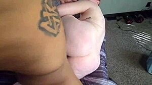Snow bunny chokes on bbc bareback then black stud finishes her sideways