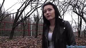 tricked amateur throatfucked outdoors by agent pov