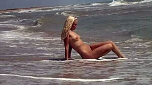 check out this gorgeous teen bathing naked in the ocean waves
