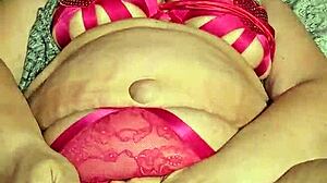 Milf's Big Ass Explodes in Cum-Soaked Pink Thong!!