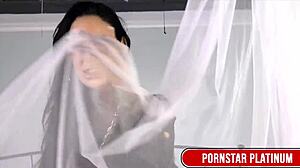 Horny Angelina Valentine Stuffing Pussy with Necklace