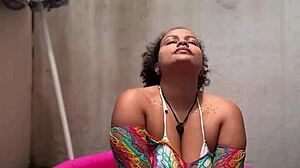 Ever wonder why this bbw farts during yoga in her mini pool?