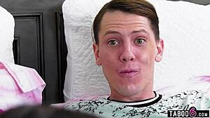 I watched horny mother-in-law fuck stepdaughter Spencer Bradley's tight pussy