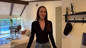 Sensual oiled massage builds to happy cum release