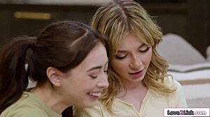 StepSon Sneaks Tongue On Busty Milf Stepmom's Ass Behind Back