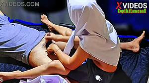 late rent teen fingers and handjobs arab landlord for mercy