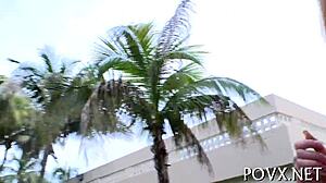 Can this adorable bitch handle my wild hardcore pounding in POV?