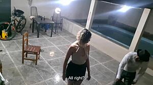 Beggar scores big when homeowner invites him in for some unexpected fun after trash request