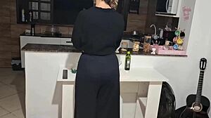 stepmom helps stepson rip clothes for pussy cum