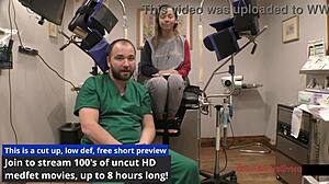 doctor check kalani luana small tits ass close up physical