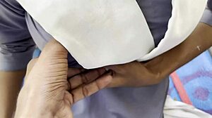 indian village schoolgirl bends for forest cock pounding