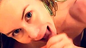 Amateur Blonde Swallows Morning Cum Quick