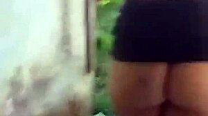 entering abandoned house leads to crossdressing ass tease and blowjob fun