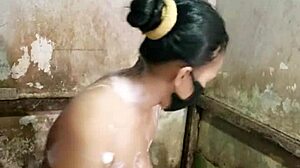 Hairy Housewife Mandi Fingers Pussy In Bathroom Solo