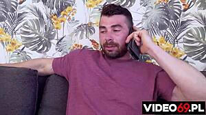 Suspicious polish girl trembles through shaved pussy doggystyle bliss