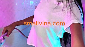 slutty thai 18yo strips petite ass after school tease