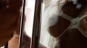 stunning big tits petite russian milf goddess angelina strips pussy naked solo