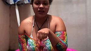 Ever wonder why this bbw farts during yoga in her mini pool?