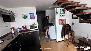 Oiled Curvy Latina Begs Heels-On Anal Till Facial Cumshot