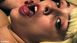 look at kink barbie all wrapped tight in duct tape for some wild lesbian domination!