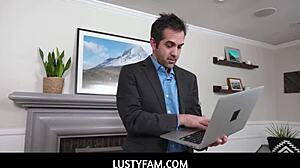 damn hazel moore gets stepdad donny rock so hard n rough 😈 creampie time