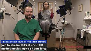 doctor check kalani luana small tits ass close up physical