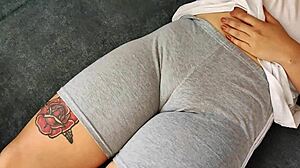 who wants to massage this fat tight latina pussy through leggings?