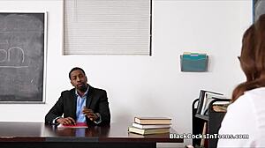 coed dreams teacher's big black cock skirt fuck classroom