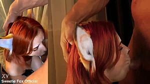 Cum Blast On Cute Fox Face!