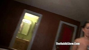 Backwoods PAWG Strips and Fucks Hairy Paki's Monster Cock