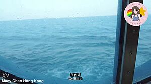 Hong kong macy chan embarks on romantic cruise marathon with gem-hunting sex poses