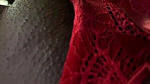 Vizinha's Big Ass Teases Red Panties Squirting Pussy Fuck Part 1