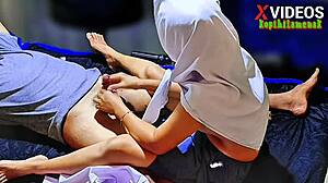 late rent teen fingers and handjobs arab landlord for mercy