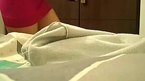 hidden cam catches horny latina stepsis flashing pink pussy upskirt outdoors