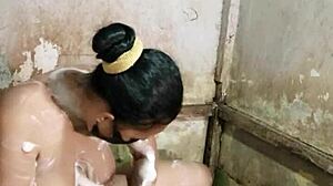 Hairy Housewife Mandi Fingers Pussy In Bathroom Solo