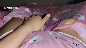 Brazilian Amateur Dildo Fingers Shaved Pussy Before College Seduction