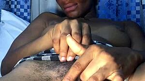 juicy black teen pussy stretched by massive throbbing cock insertion