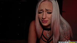 Blonde Big Tits Babe Takes Facial After Shaved Pussy Creampie