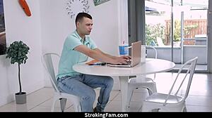 stepsis ava sinclaire teases with big tits then fucks stepbro johnny