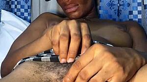 juicy black teen pussy stretched by massive throbbing cock insertion