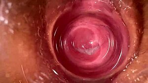 camera plunges deep into mia's tight creamy dripping pussy close-up