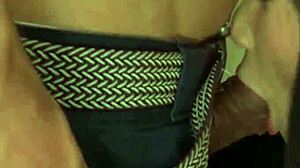 chie aoi's massive tits drilled hard in lingerie as asian milf gets fucked every way