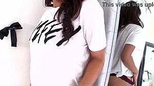 Gabriella Ford's Petite Latina Heart Swells From Huge Cock Pov Blowjob Cum Swallow